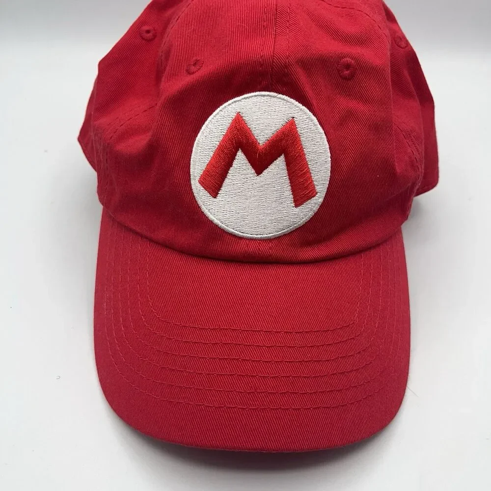 The Super Mario Bros Movie Hat Red Adjustable Ball Cap Snapback Nintendo